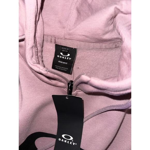Oakley full-zip hooded sweatshirt New with tags (mauve pink) - Picture 4 of 5
